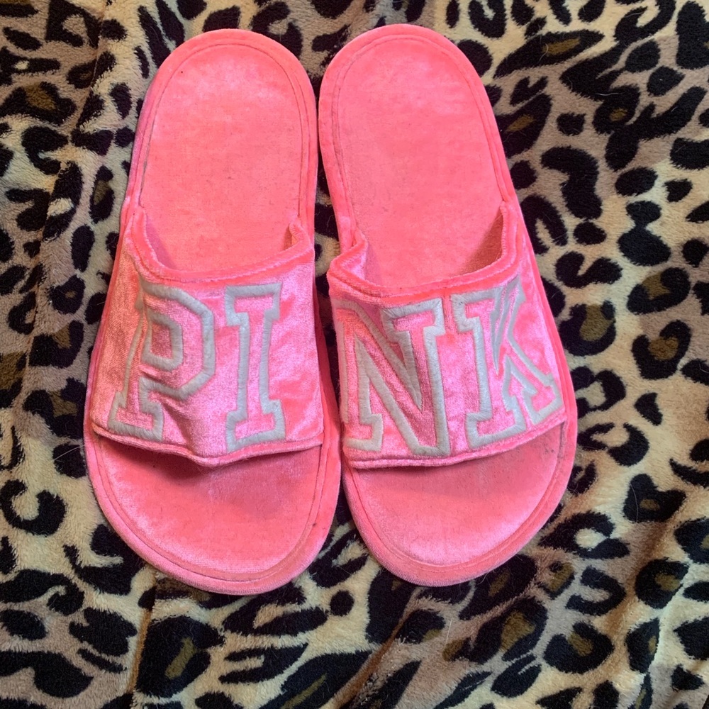 Pink Victoria’s Secret slippers